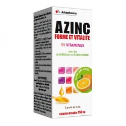 Azinc Sirop forme et vitalité 150ml